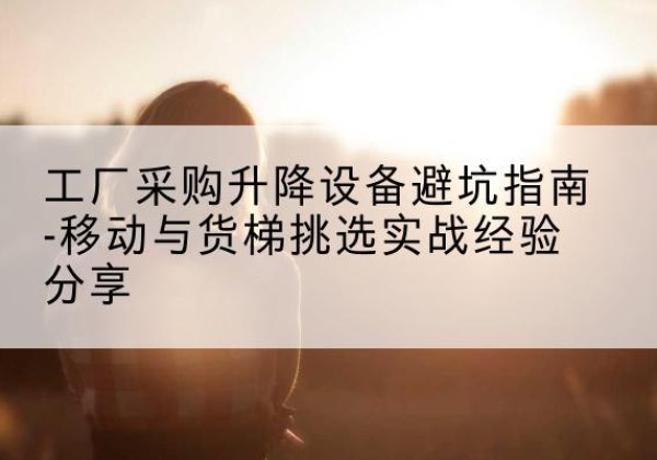 永嘉移动式升降机怎么选-工厂采购升降设备避坑指南-移动与货梯挑选实战经验分享